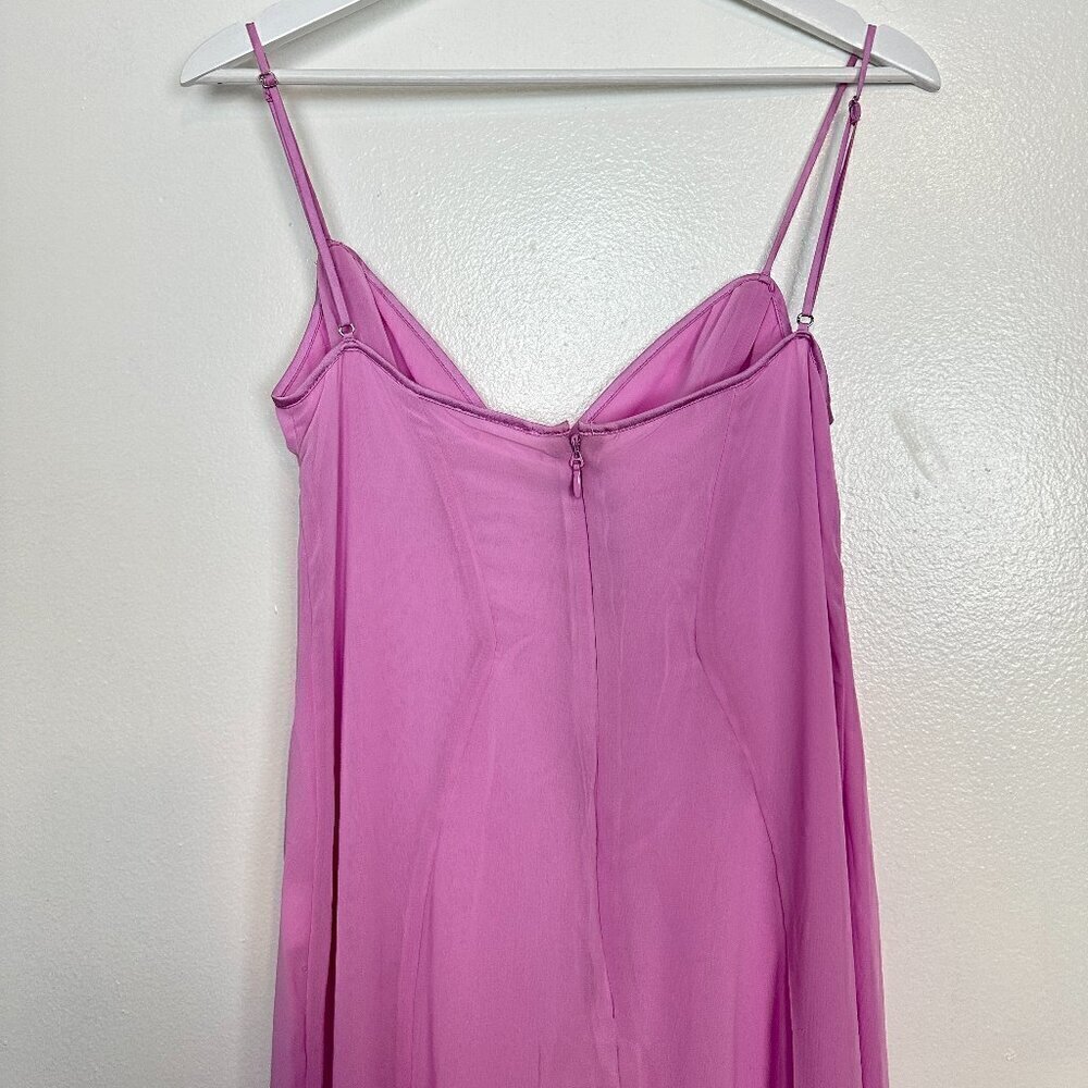 HOUSE OF CB Loren Georgette Mermaid Gown in Pink Size Medium - Picture 13 of 16